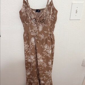Charlotte Russe Brown Floral Maxi Dress